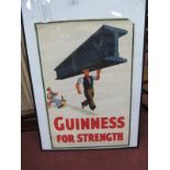 Guinness for Strength Poster After John Gilroy, by Sanders Phillips, tear top right corner,