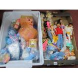 Sindy and Other Dolls, make up counter, clothing, etc:- Two Boxes