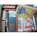 Beatrix Potter Books - Tale of Mrs Tiggy-Winkle, Beano comics from 1980's, etc:- One Box.