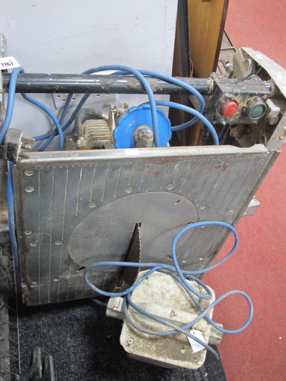 Table Top Saw and Transformer, (untested: sold for parts only). (2)