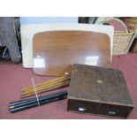 Jenkinson Marshall Two Drawer Office File. Two mid XX Century coffee tables.