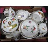 Royal Worcester 'Evesham', tureen, bowls, jugs, etc:- One Box