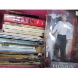 Michael Jackson Street Life Signing Doll, The Beatles magazines, Elvis A to Z, U2 Show, other