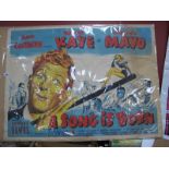 Film Poster 'A Son is Born' starring Danny Kaye and Virginia Mayo, printed by Stafford & Co,