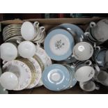 Minton Spring Bouquet Dinner Tea Service, together with Royal Doulton tea service, Rose-Elegans:-