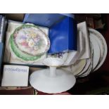 Collectors Plates, including Wedgwood, Buckingham Palace, Albert, Adams, etc:- One Box.
