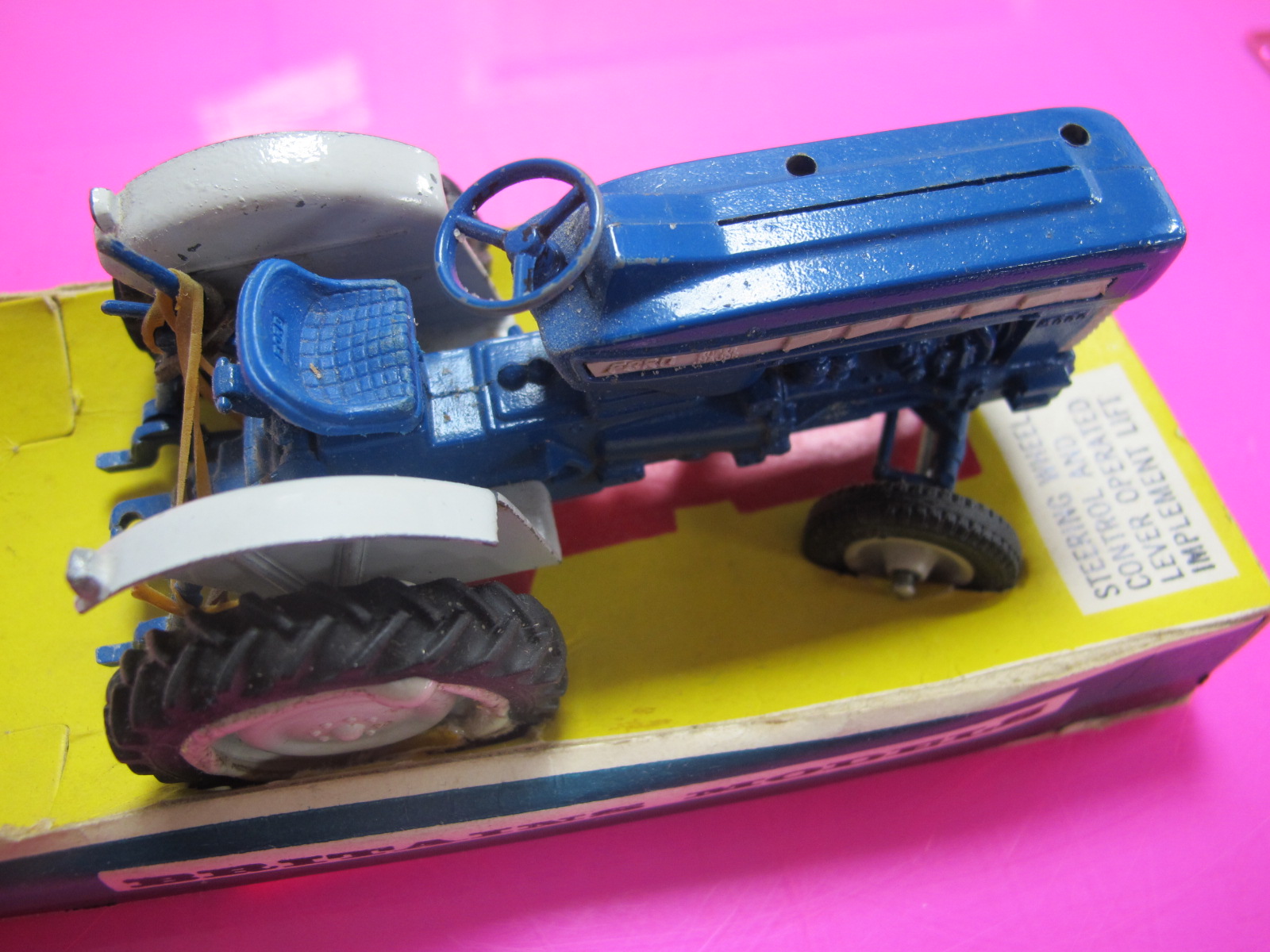 A Britian's Ford Super Major Tractor, missing small parts, contained in original poor box, plus - Image 2 of 7