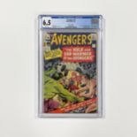 Avengers #3 CGC 6.5 Slabbed Comic. 1964 1st Hulk & Sub-Mariner team-up.Fantastic Four, X-Men and
