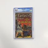 Fantastic Four #48 CGC 4.5 Slabbed Comic. 1966 Pence Copy, 1st appearance of Silver Surfer and