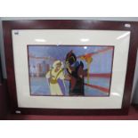 Aladdin - Walt Disney Pictures Limited Edition Hand Painted Reproduction of Original Artwork Onto