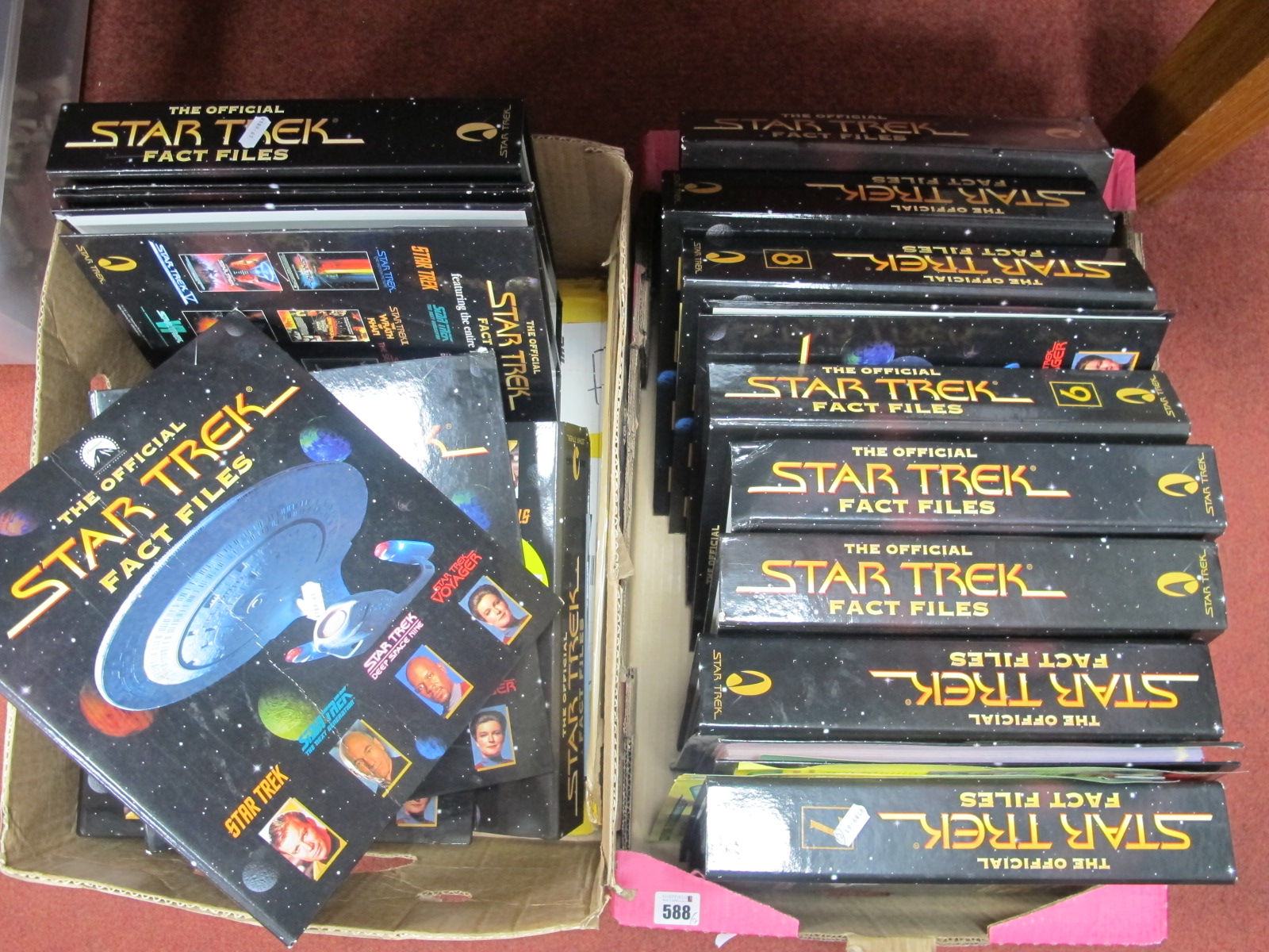 Nineteen Star Trek Fact Files:- Two Boxes