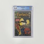 Fantastic Four #52 Vol 1 CGC 5.0 Slabbed Comic. 1966 Pence Copy, 1st appearance of Black Panther (