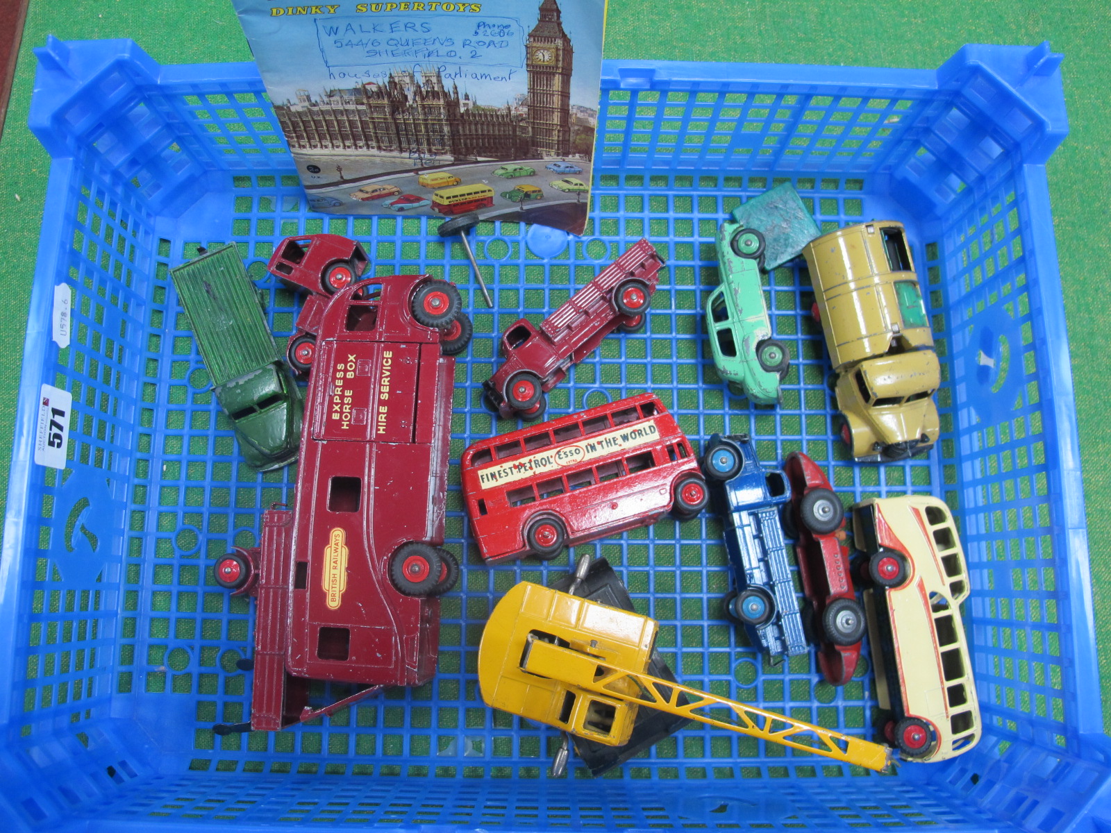 A Collection of Dinky Toys Diecast Model Vehicles, to include Coles Mobile Crane, observation coach,