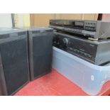 Technics Audio Equipment , comprising of SU-V500 amplifier, RS-TR474 tape deck and SL-PG460A cd