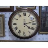 XX Century Wall Clock, with a white dial, Roman numerals, (with minute dial).