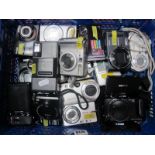 Camera's: Canon, Olympus, Kodak, Samsung, Sony, etc, many digital, approximately twenty one:- One