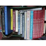 Folio Society: Fourteen editions many travel related, plus eight volumes, Winston Churchill -