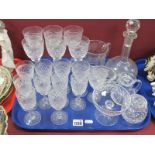 Tudor Crystal, Stuart, E&L, other glassware:- One Tray