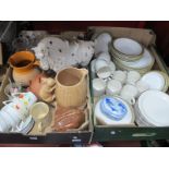 Poole Oven to Table Ware, approximately fifty six pieces, Tang Horse, ceramics, etc:- Two Boxes