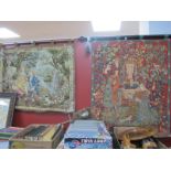 Le Roman De La Rose, Franklin Mint, for Anne Roland Aknin War Tapestry, 92cm wide (2).