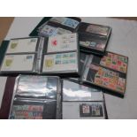 A Box Containing Four Binders of G.B and Commonwealth Covers and Stamps, in good condition, includes