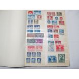 East Germany Stamp Collection, housed in a green stockbook, includes a good selection of high