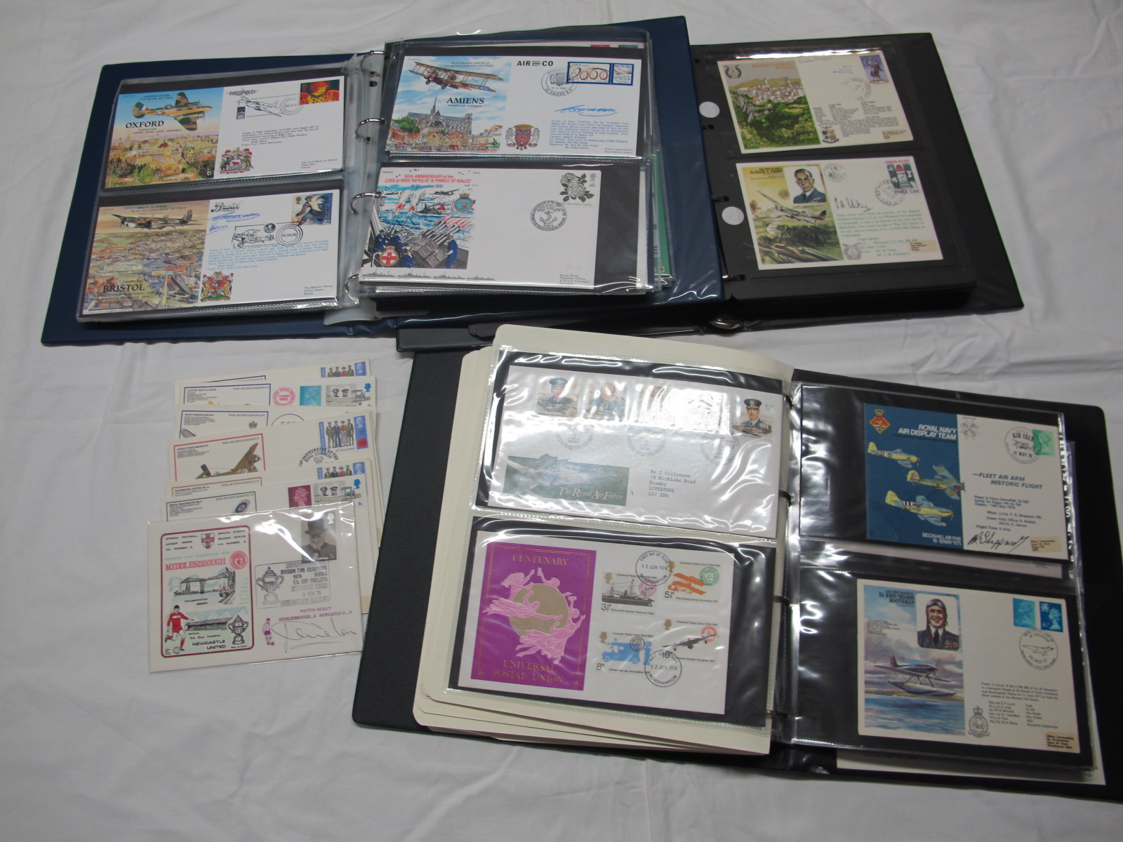A Collection of Over 100 Flown and Flight Related Covers, in three albums and loose.