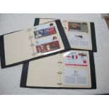 Three Luxury Binders Containing Stamp/Cover Collections, 'Railway Heritage Bicentennial', H.R.H