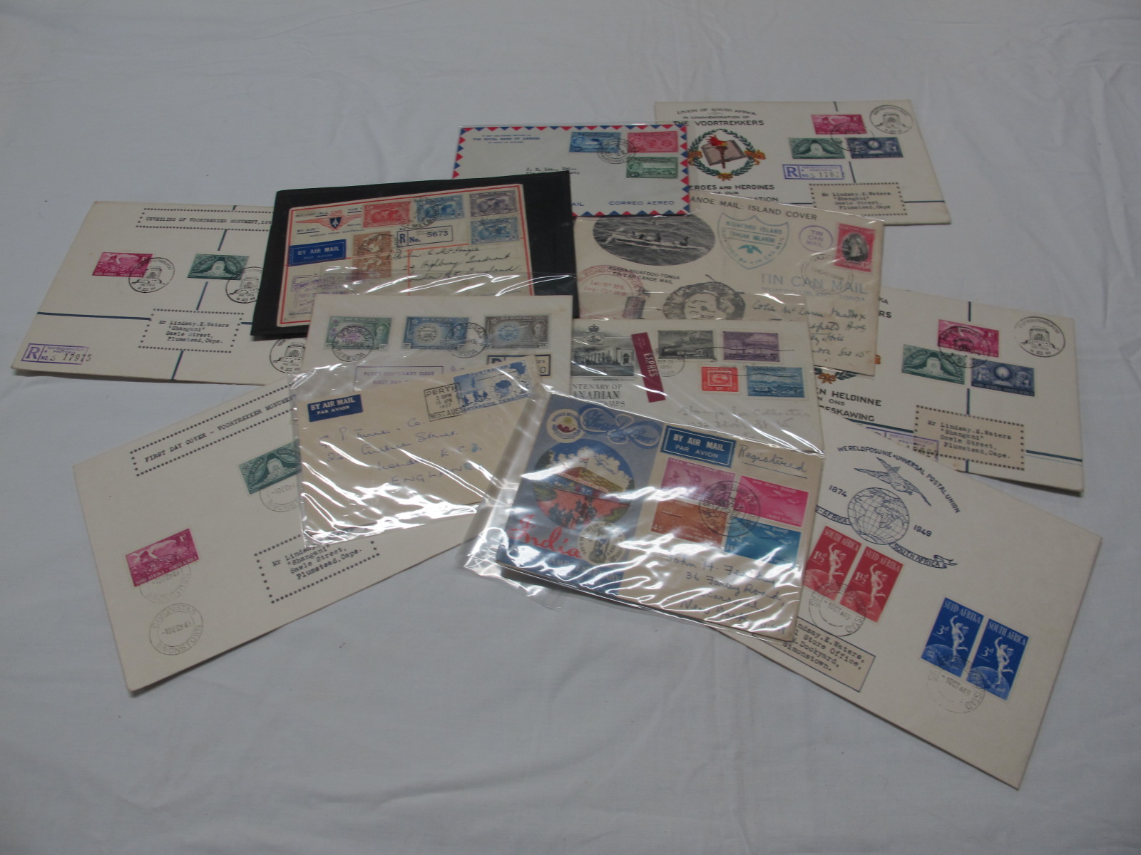 A Selection of Twelve 'Better' British Commonwealth Covers from 1930's to 1950's, including Tonga