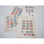 A Selection of Mainly Pre WWII G.B and British Commonwealth Stamps, on leaves, including 126 M/M