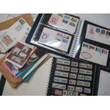 A Collection of Jersey and Isle of Man Stamps and Covers, housed in three binders, plus an
