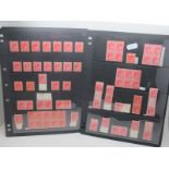 G.B King EDVII 1d Red Collection, of mint stamps many unmounted from different printers with