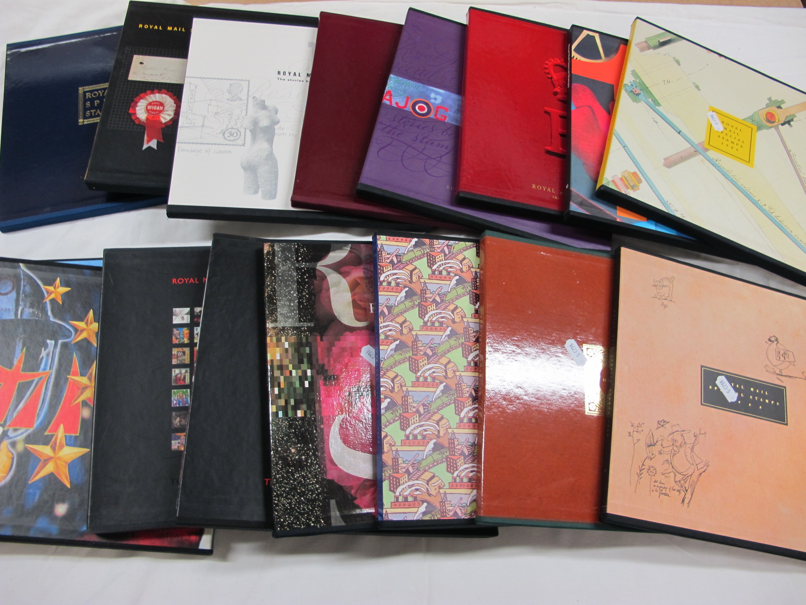 Sixteen GB Special Year Books, complete with stamps from 1985.