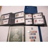 Spain Stamp Collection, housed in three albums, mint and used from 1950 to modern, includes some