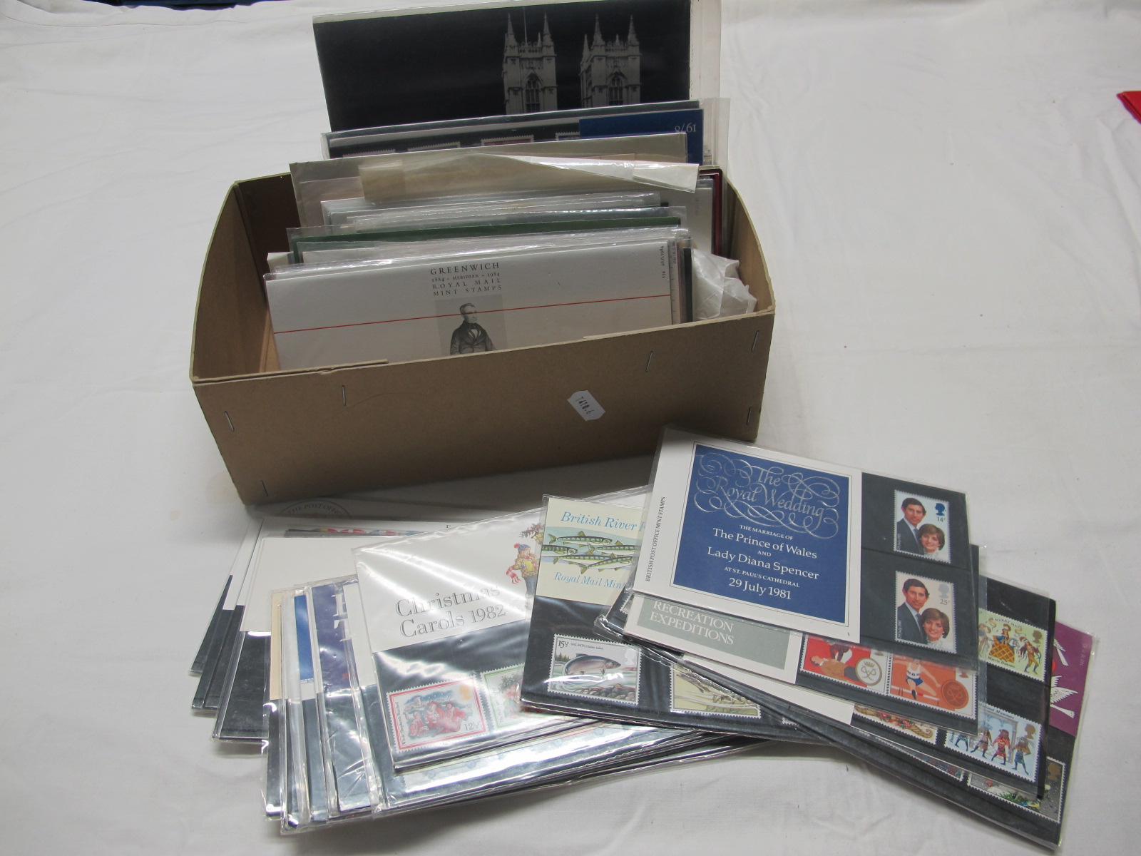An Accumulation of G.B and Jersey FDC's, Presentation Packs, with values to £1 and over £20 of