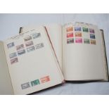 A Worldwide Stamp Collection, early to c.1960, housed in two loose leaf albums, contains a good