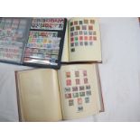 A Collection of British Commonwealth Stamps, housed in two loose leaf albums and stockbook, from KGV