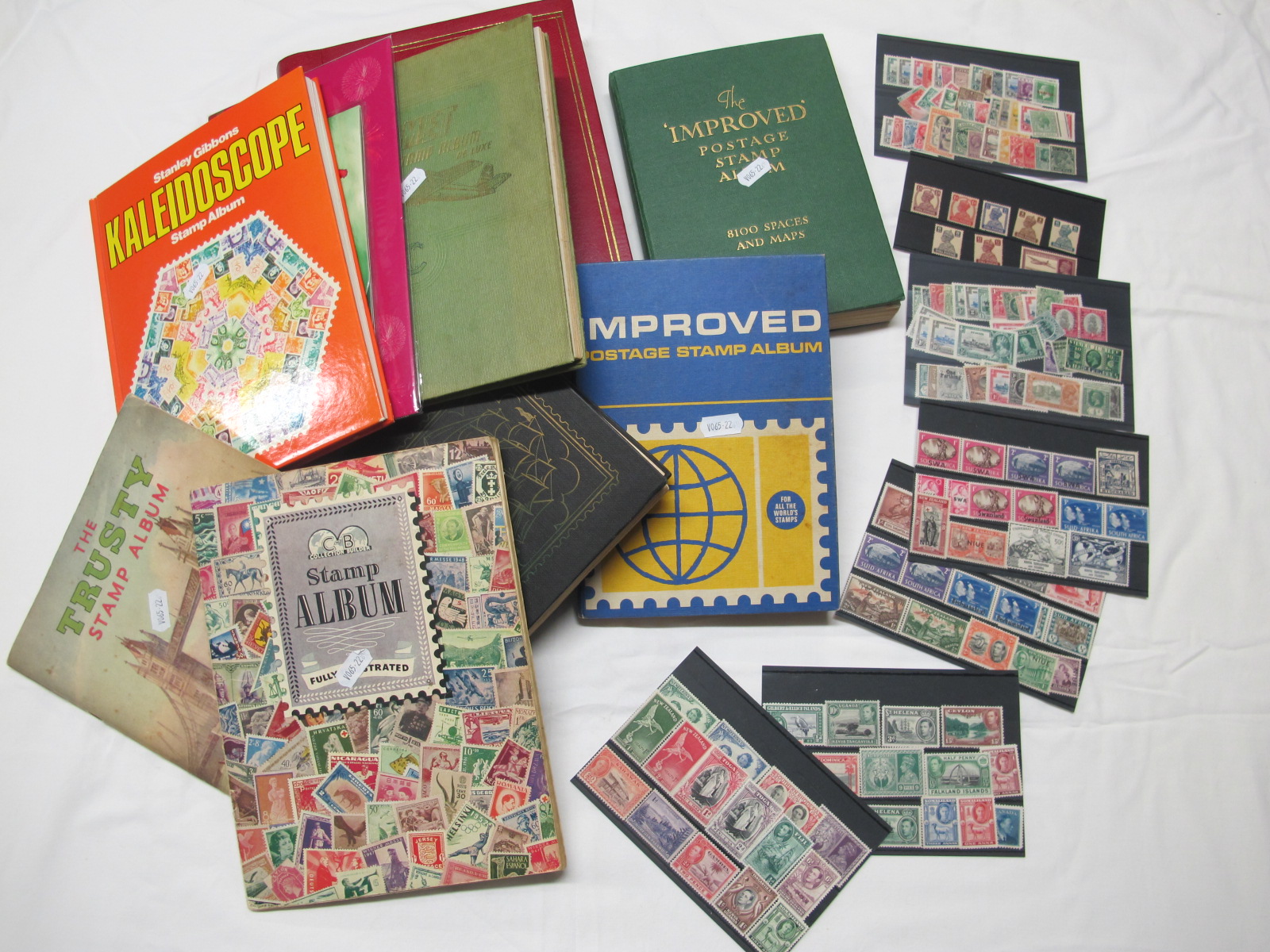 A Small Carton of Mainly Used Stamps, in eight albums and a small number of stock cards.