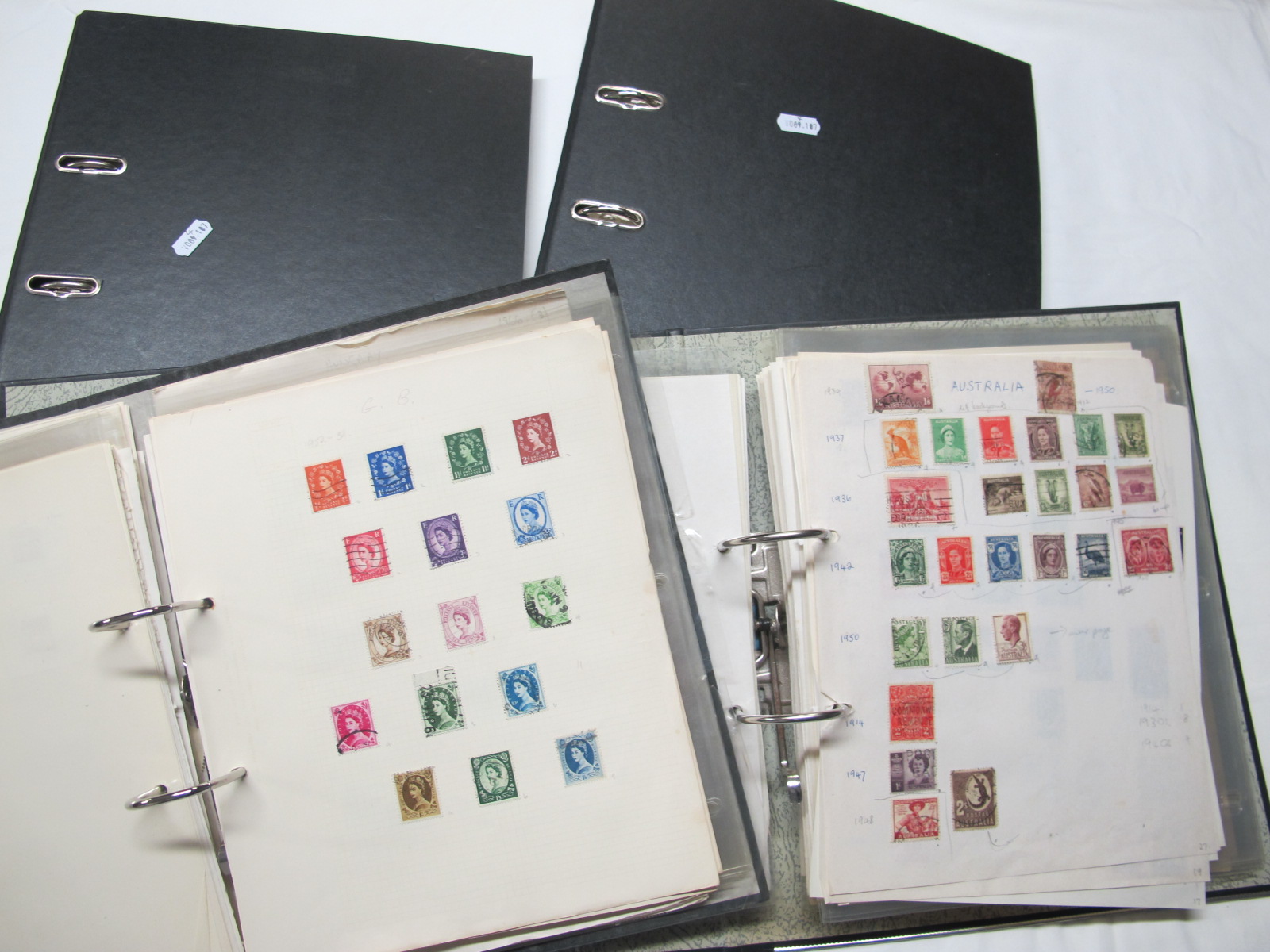 A Large Worldwide Stamp Collection, early to modern, housed in four ring binders.