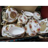 Royal Albert 'Old Country Roses' Telephone, cake stand, photo frame, posy and table ware.