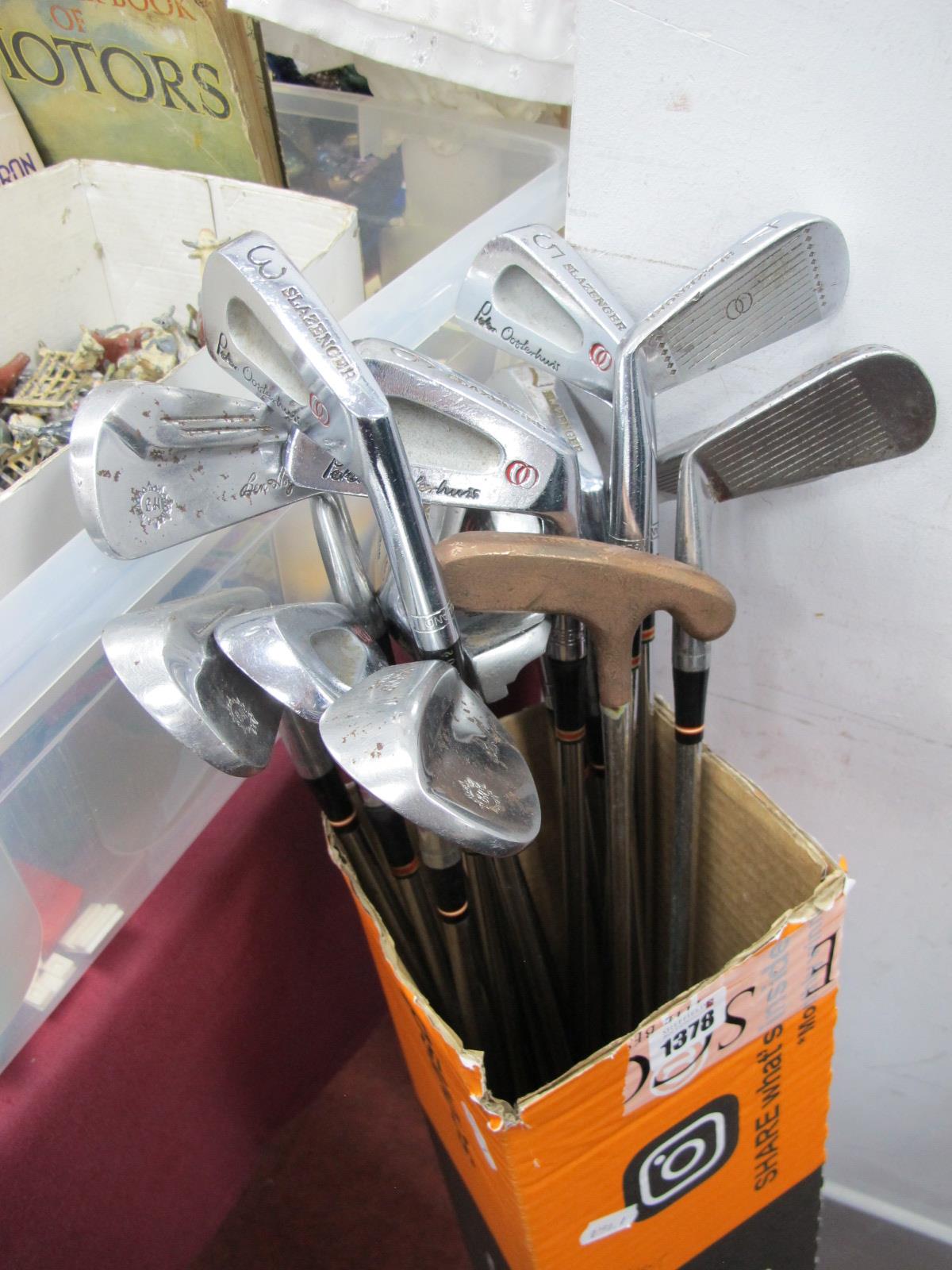 A Quantity of Golf Clubs, by Slazenger, Wilson, Ben Hogan Exploder Iron noted.