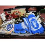 Breweriana - A large collection of beer and other clip on pump labels mats, tankards, ashtray