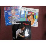 Autographs LP Records Neil Diamond, Neil Sedaka and Pat Boone, (all unverified). (3).