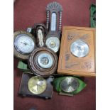 Towerfield & Metamec Mantle Clocks, four barometers.