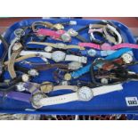 Assorted Wristwatches, including Art Deco style ladies wristwatch etc :- One Tray