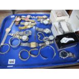 Ladies and Gent's Wristwatches, including Marc Jacobs, Burberry, Vialli, etc :- One Tray