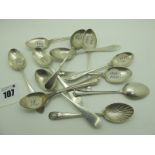 Twelve Hallmarked Silver Coffee Spoons, (various makers and dates) (115grams). (12)