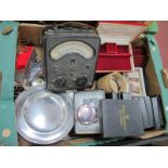 A Model 40 Universal Avometer, with one other carry strap, plated ware, etc:- One Box.