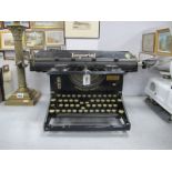 Imperial Typewriter, circa 1920's, Leicester, England to back.