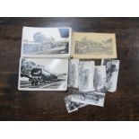 A Collection of Over Fifty-Five Picture Postcards of Steam Trains and Various Steam Cuttings,